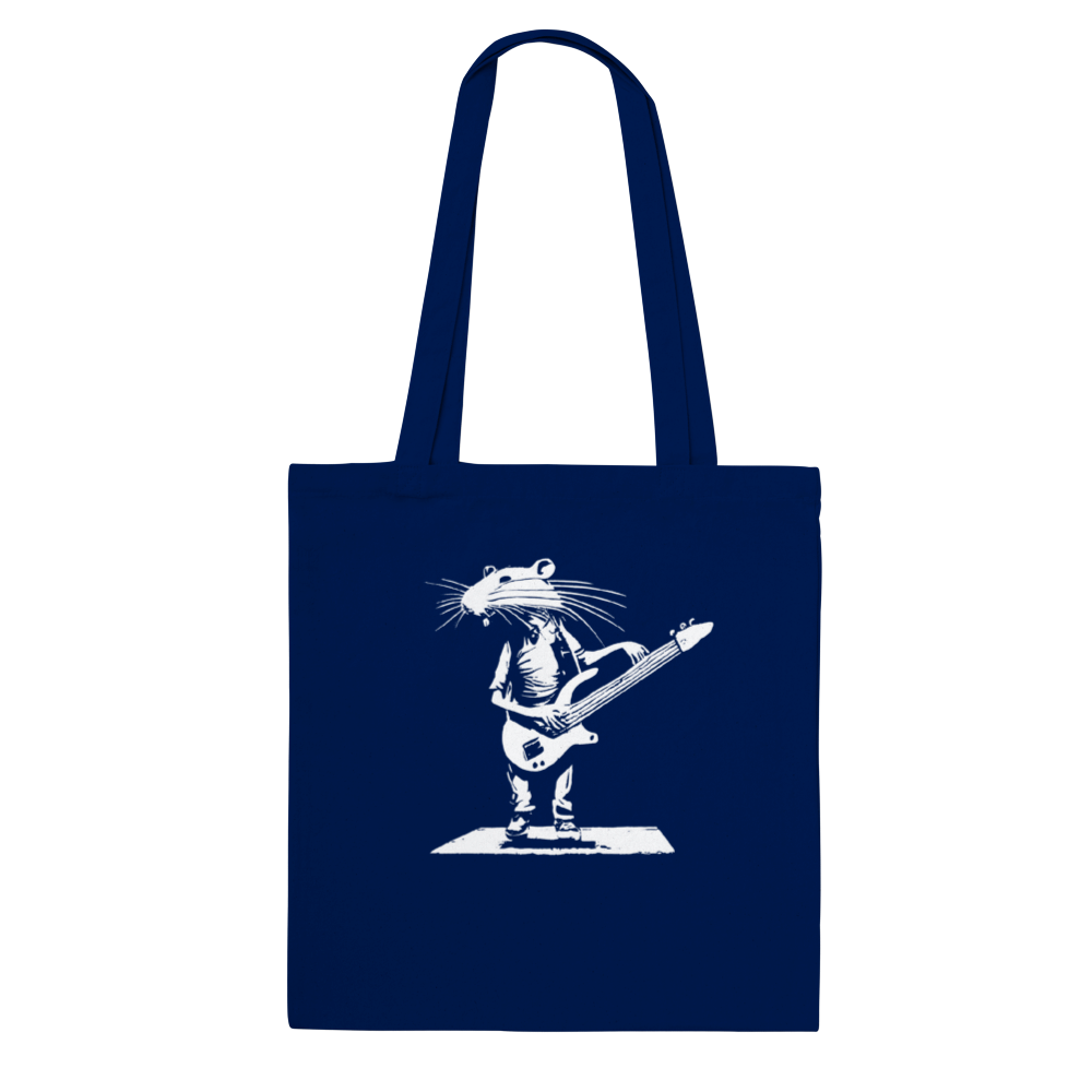 Rat Playing Bass Guitar Classic Tote Bag