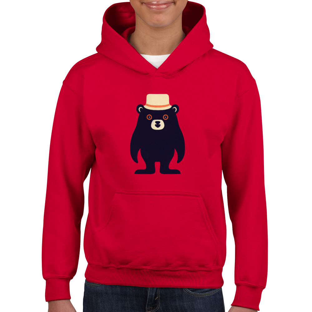 Cute Bear Classic Kids Pullover Hoodie