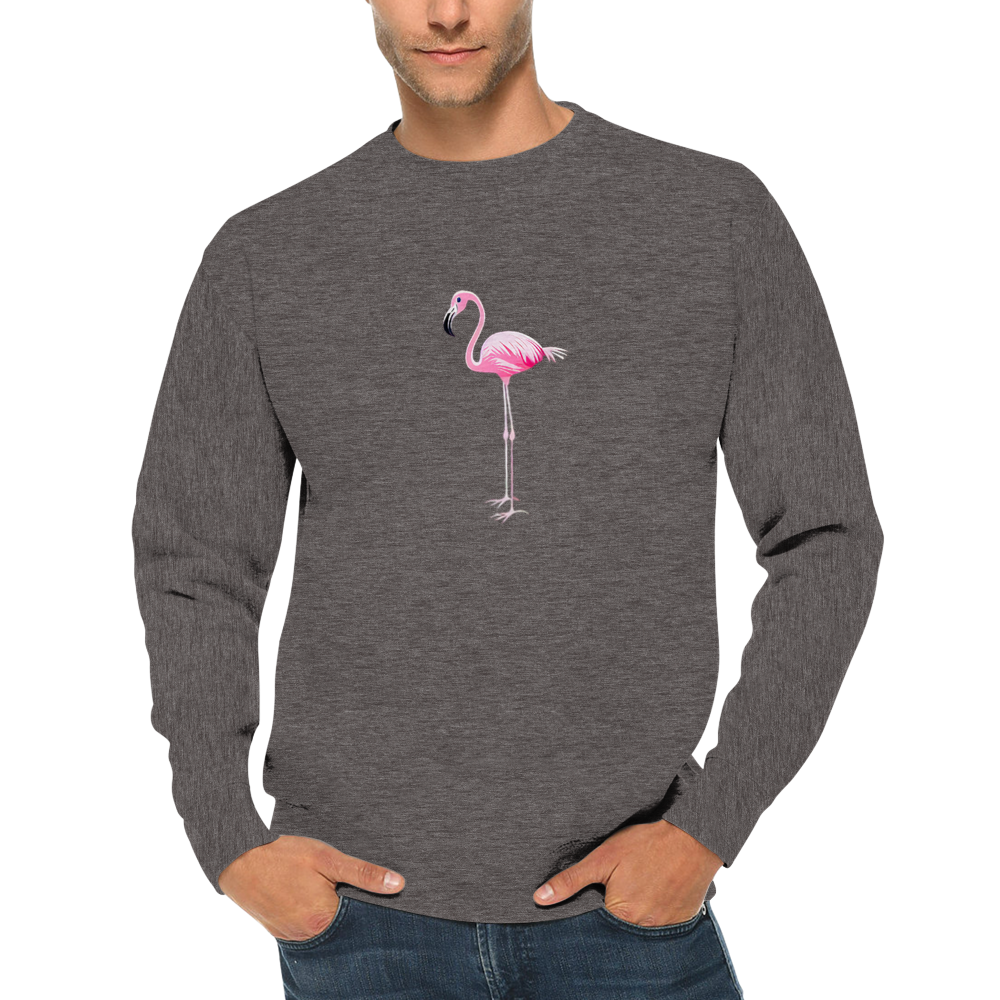 Pink Flamingo Premium Unisex Crewneck Sweatshirt