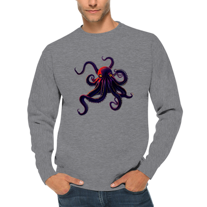 Octopus Print Premium Unisex Crewneck Sweatshirt