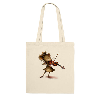 Mouse Playing a Violin Classic Tote Bag