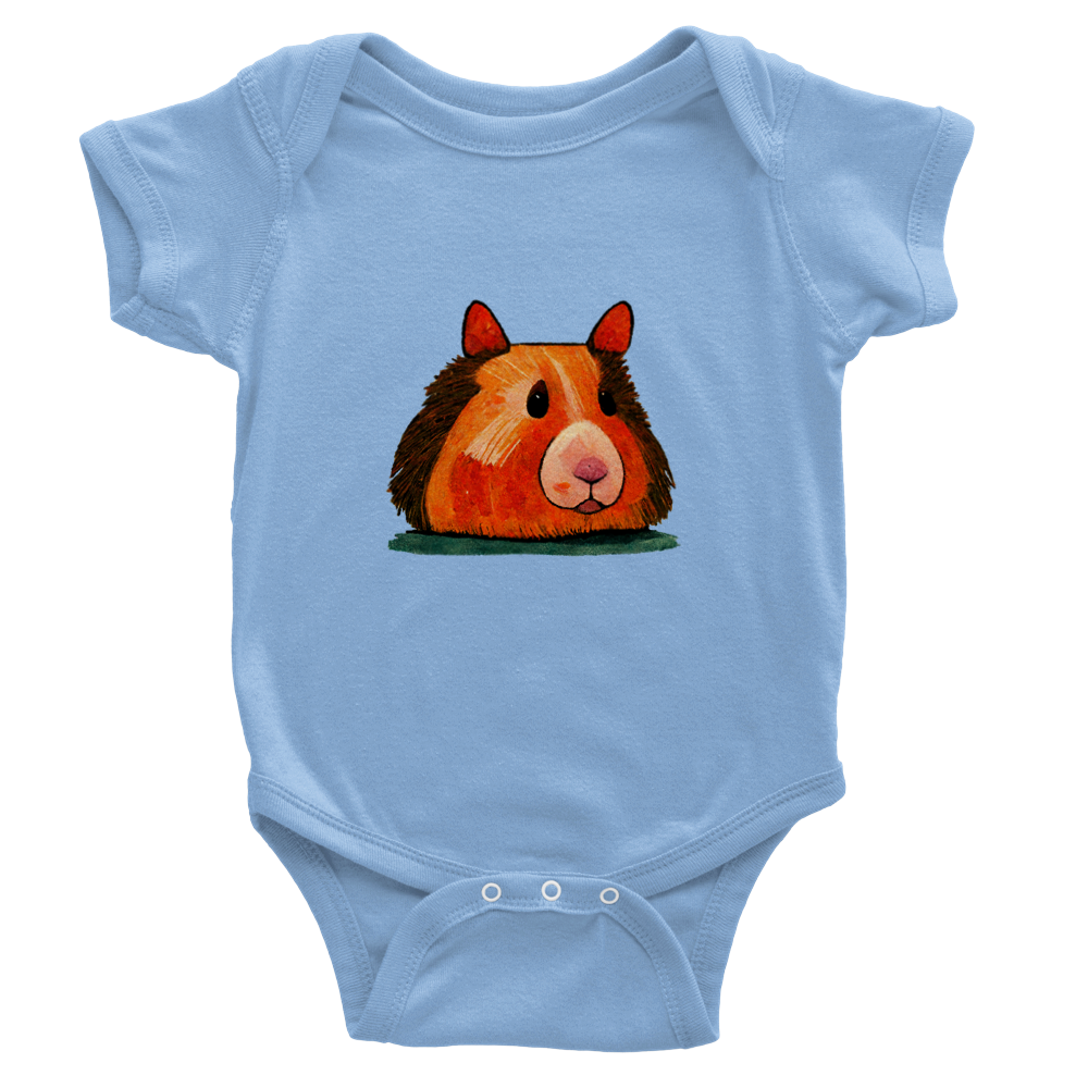 Cute Guinea Pig Classic Baby Short Sleeve Onesies