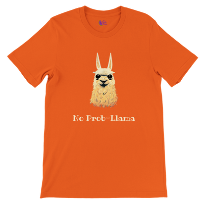 Get Ready to Llama-nate Your Wardrobe with No Prob-Llama Premium Unisex Crewneck T-Shirt!