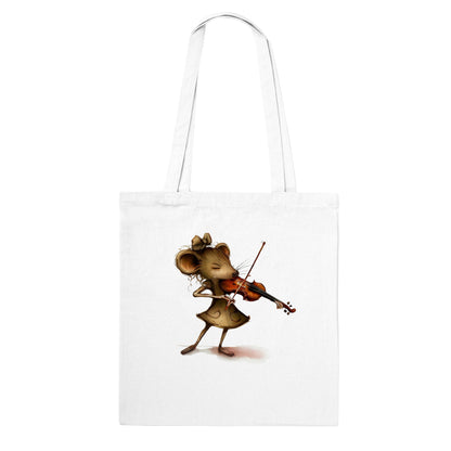 Mouse Playing a Violin Classic Tote Bag