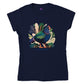 Navy t-shirt with a new zealand takahe print