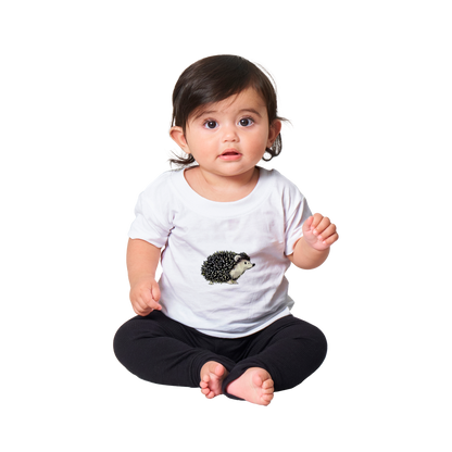 Cute Hedgehog Print Classic Baby Crewneck T-shirt