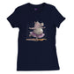 Hippo Ballet Dancing Premium Womens Crewneck T-shirt