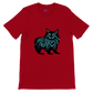 red t-shirt with a Maine Coon cat print