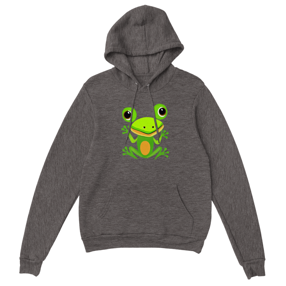 Cute Frog Print Premium Unisex Pullover Hoodie