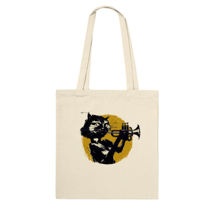 Cat Playing Trumpet Classic Tote Bag