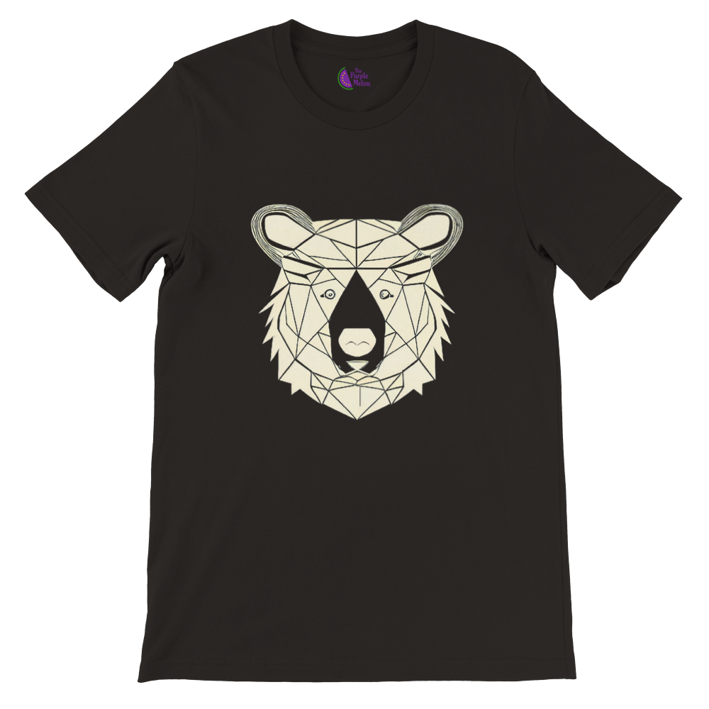 Black t-shirt with a bear print