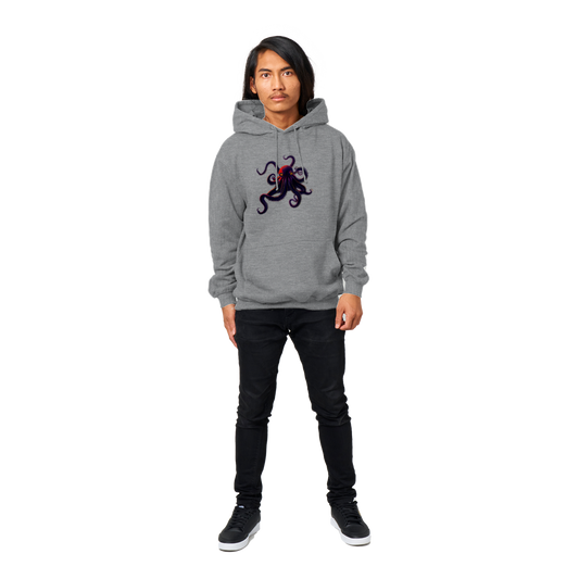 Octopus Print Premium Unisex Pullover Hoodie