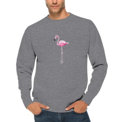 Pink Flamingo Premium Unisex Crewneck Sweatshirt