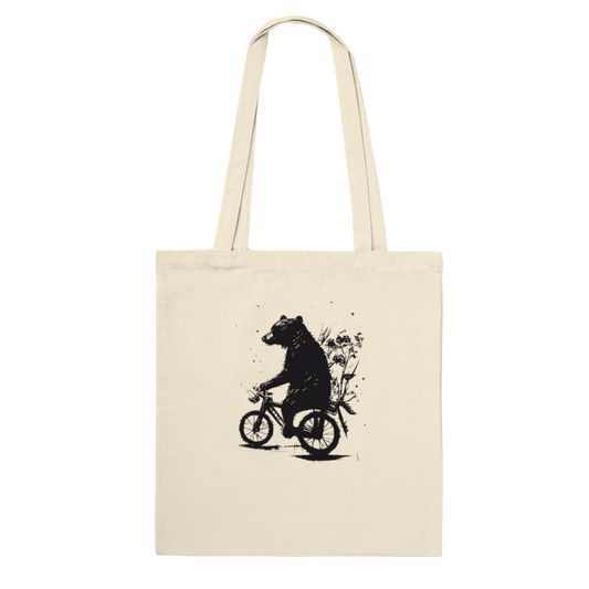 Bear Riding a Bike Classic Tote Bag