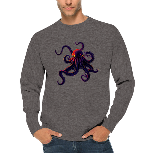 Octopus Print Premium Unisex Crewneck Sweatshirt