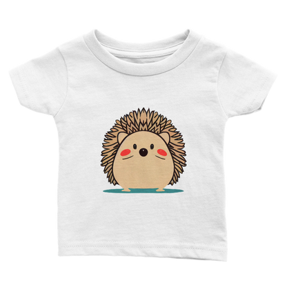 Cute Hedgehog Print Classic Baby Crewneck T-shirt
