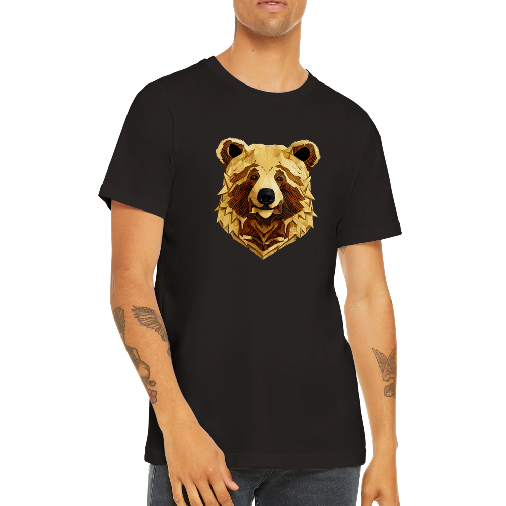 Black t-shirt with bear print