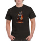 Space Robot on fire playing the double bass Heavyweight Unisex Crewneck T-shirt