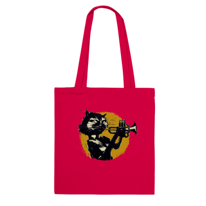Cat Playing Trumpet Classic Tote Bag