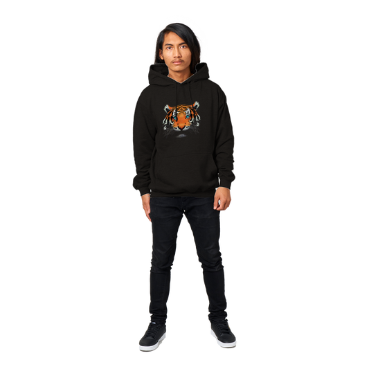 Tiger Print Premium Unisex Pullover Hoodie