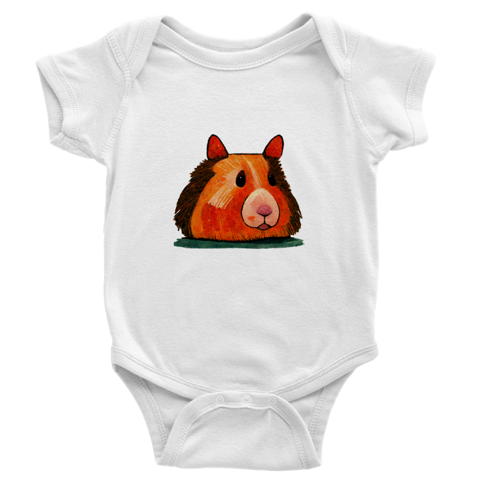 Cute Guinea Pig Classic Baby Short Sleeve Onesies