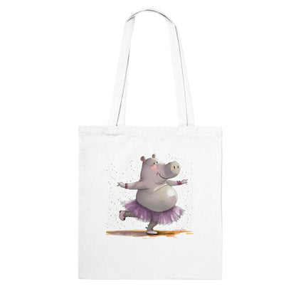 Hippo in a Tutu Ballet Dancing Classic Tote Bag
