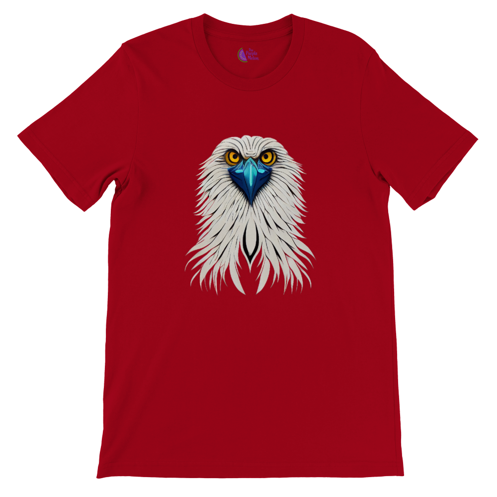 red t-shirt with an eagle print