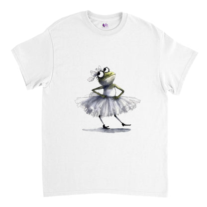 Frog Wearing a Tutu doing Ballet Heavyweight Unisex Crewneck T-shirt