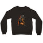 On Fire T-Rex Playing Guitar Premium Unisex Crewneck Sweatshirt