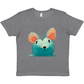 grey t-shirt with cute mouse print