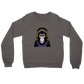 Chimpanzee Litening to Music on Headphones Premium Unisex Crewneck Sweatshirt