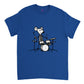 Drumming Mouse Heavyweight Unisex Crewneck T-Shirt: Express Your Musical Passion!
