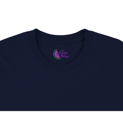 Cat Playing the Saxophone Under the Full Moon Premium Unisex Crewneck T-shirt.