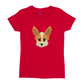 Get Ready to Fall in Love: Cute Corgi Dog Print Heavyweight Women's Crewneck T-Shirt