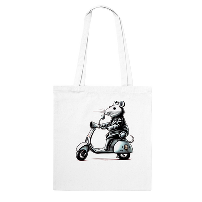 Rat Riding a Motor Scooter Classic Tote Bag