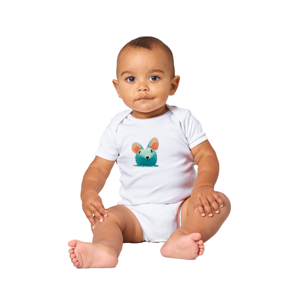 Cute Mouse Classic Baby Short Sleeve Onesies