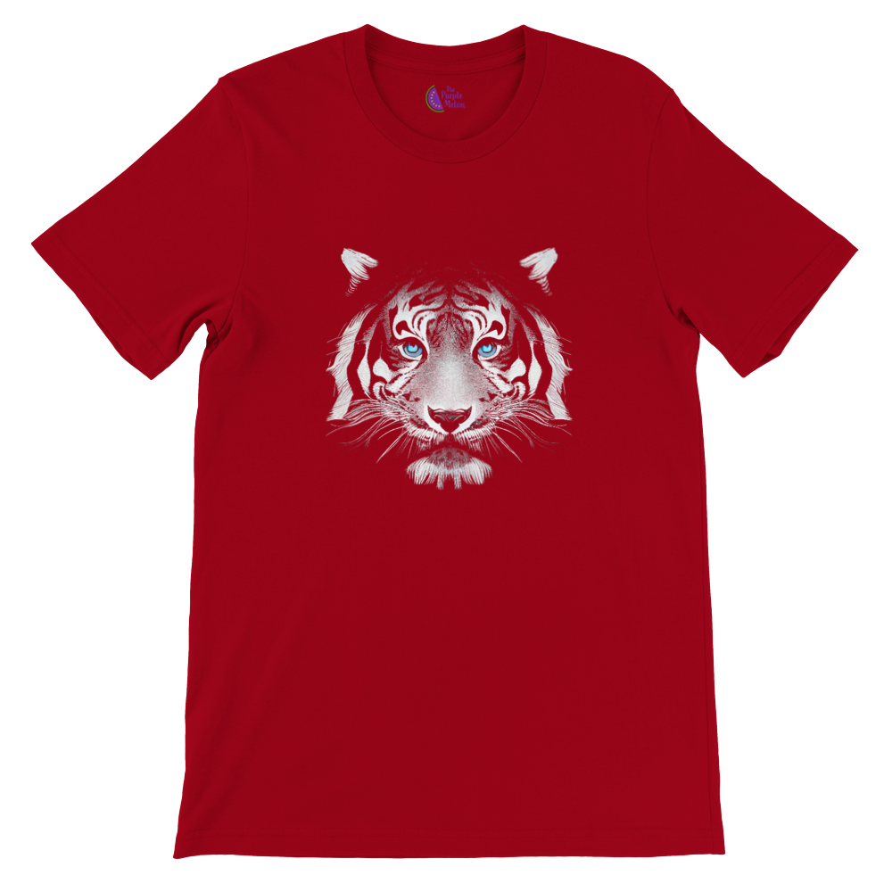 red t-shirt with a tiger print