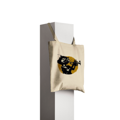 Cat Playing Trumpet Classic Tote Bag