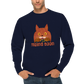 Cute Maine Coon Print Premium Unisex Crewneck Sweatshirt.