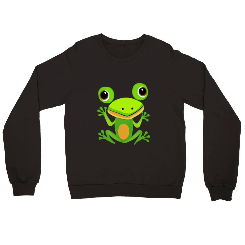 Cute Frog Print Premium Unisex Crewneck Sweatshirt