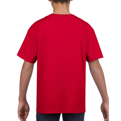 Cool T-rex playing guitar Classic Kids Crewneck T-shirt