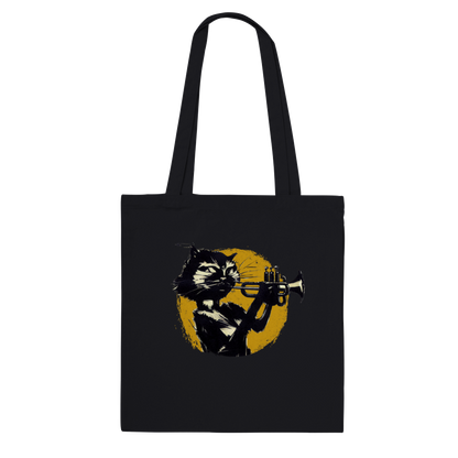 Cat Playing Trumpet Classic Tote Bag