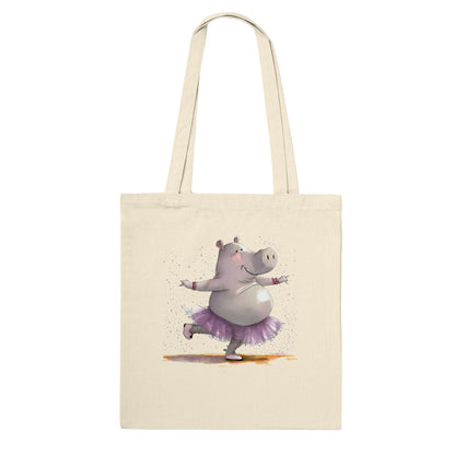 Hippo in a Tutu Ballet Dancing Classic Tote Bag