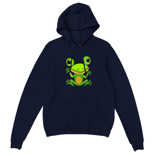 Cute Frog Print Premium Unisex Pullover Hoodie