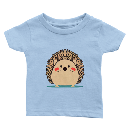 Cute Hedgehog Print Classic Baby Crewneck T-shirt
