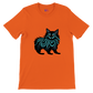 orange t-shirt with a Maine Coon cat print