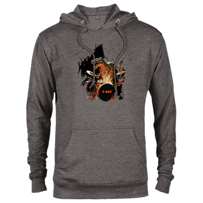 T-Rex Playing Drums Premium Unisex Pullover Hoodie