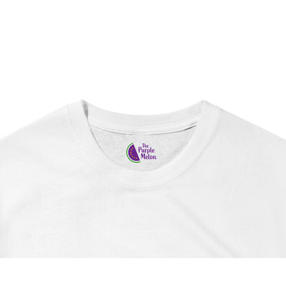 Fox Groove: Heavyweight Unisex Crewneck T-shirt with Bass-Playing Fox Print
