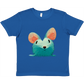 royal blue t-shirt with cute mouse print