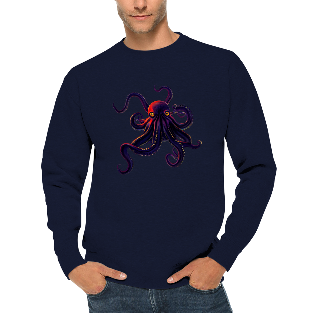 Octopus Print Premium Unisex Crewneck Sweatshirt